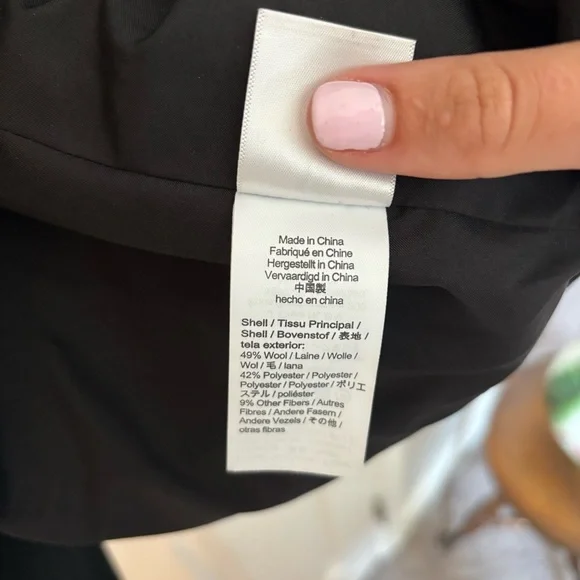 J. Crew City Coat Wool Blend Long Pea Trench Coat Winter Heavy 16 Preppy Classic - Picture 13 of 14